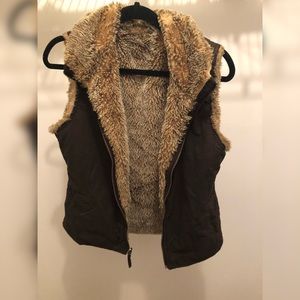 Gap Reversible Faux Fur Vest